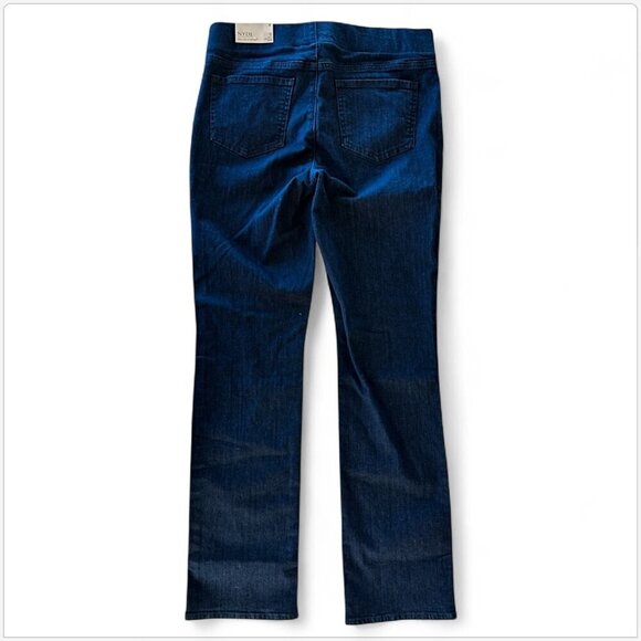 NYDJ Pull On Marilyn Straight Leg Stretch Jeans in Rinse Dark Wash New NWT 8 - Picture 5 of 6